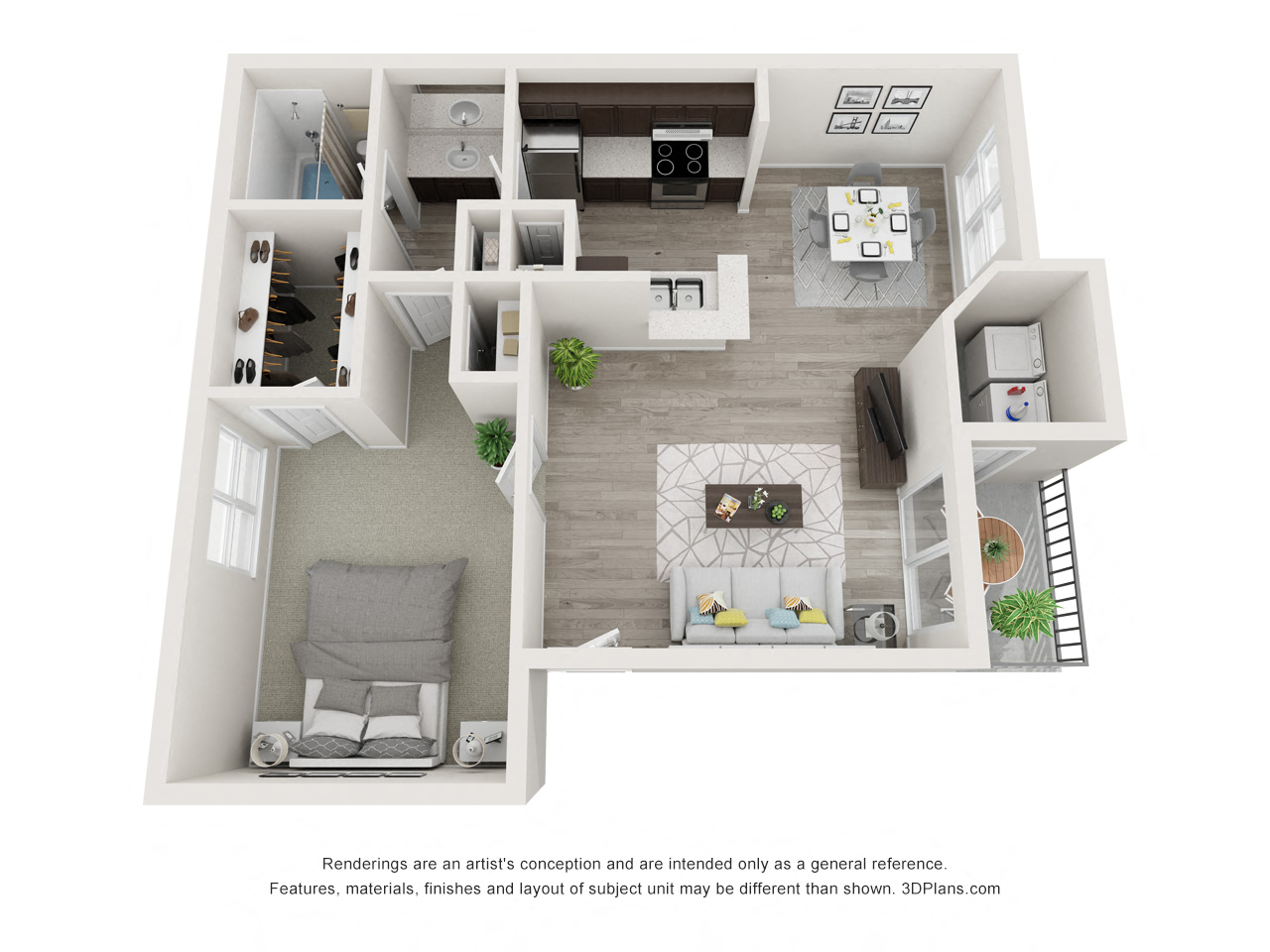 Floor plan layout diagram for Maple